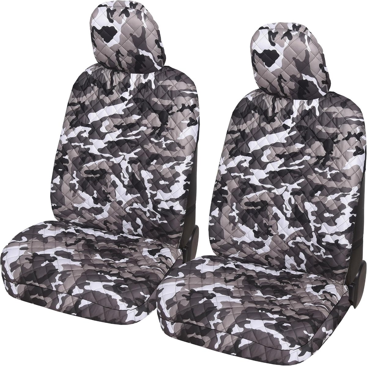 Accessori Lupex A22 Universele autostoelhoezen voor en achter (paar voor, camouflage grijs)