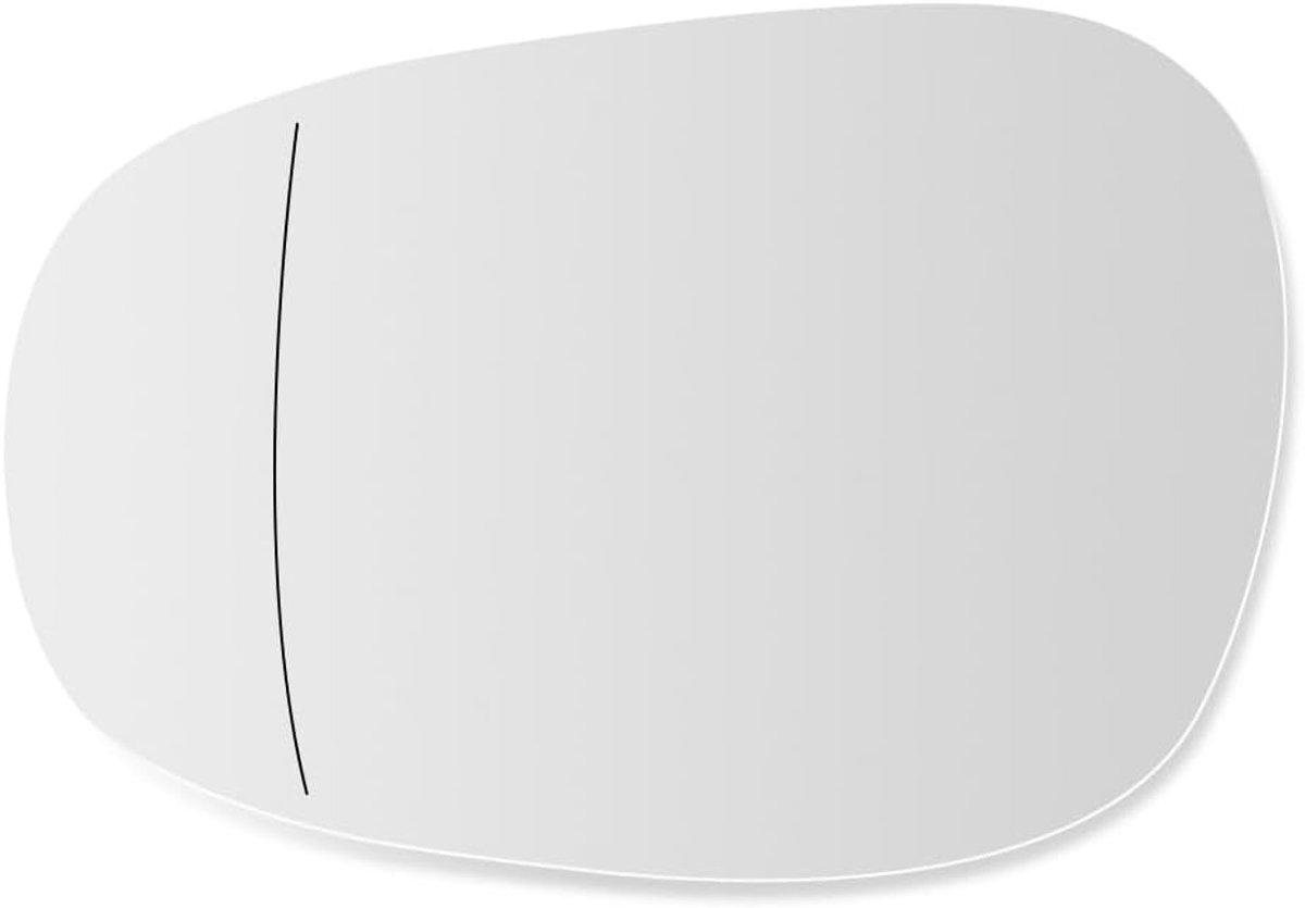 Spiegelglas Links Bestuurderszijde Verwarmd met Dragerplaat voor BMW 1 3 Reeks E81 E88 E90 E91 E92 E93 LCI 2009-2012 51167252893 (Links)