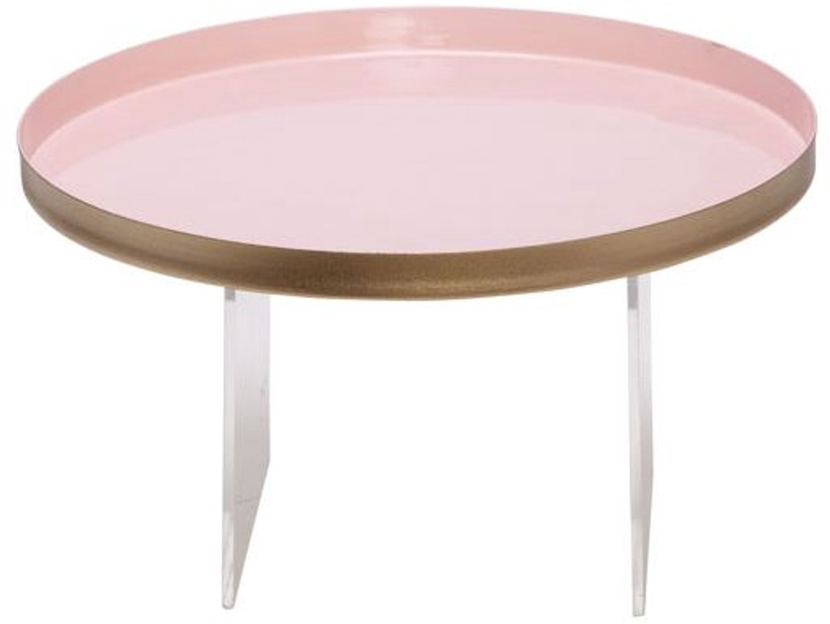 Cosy @ Home Dienblad Roze Goud D29x2cm Metaal