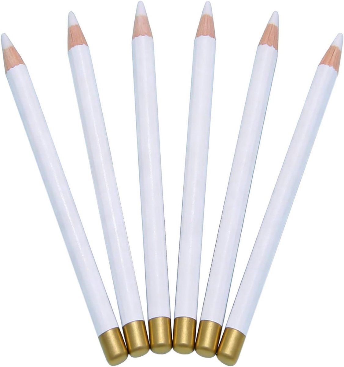 6 stuks witte gumpennen, professionele precisiegum in stiftvorm, zacht, niet-giftig hout, fijne gum, voor schetsen, tekenaccessoires, voor kunstenaars, geschenken