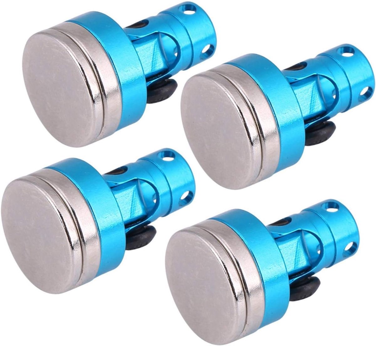 4 stks RC Metalen Magnetische Onzichtbare Body Post Mount voor CC01 / AXIAL / SCX10 HSP 02010 1:10 RC Auto Accessoire Blauw 1.5 * 1.5 * 2 cm