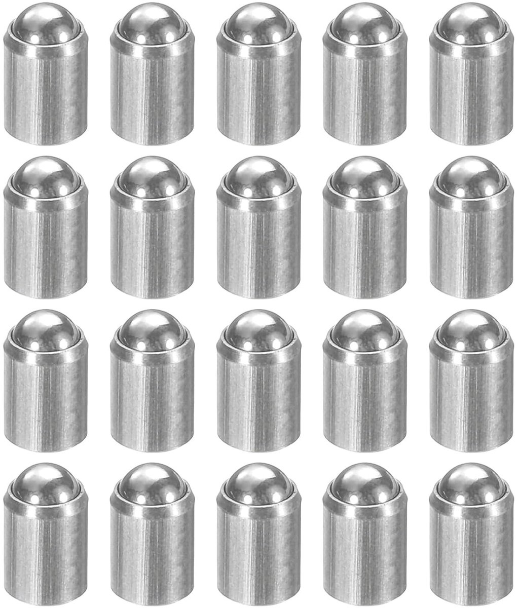 20 stuks kogelvergrendelveren, 3 x 4 mm, 304 roestvrij staal, geen trappenpositioneringskralen, kogelveren, kogelhengel voor deurkast, mechanische apparaten, meubels