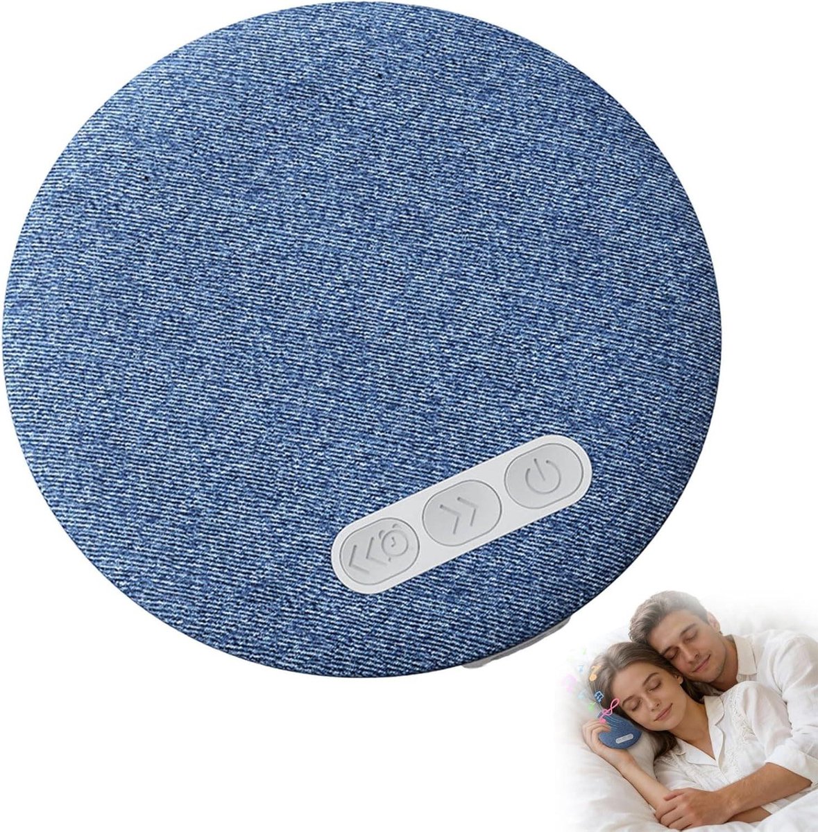 Kussen Speaker - Onder Kussen Luidspreker - Slapen en Ontspannen - Bluetooth 5.4 Connectiviteit - 9.6 cm Diameter - Zwart
