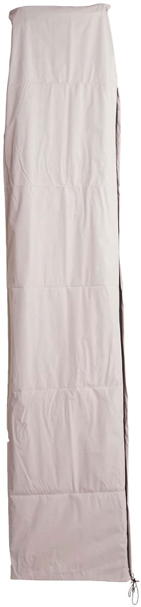 Beschermhoes MCW voor zweefparasol tot 4 m, afdekhoes met ritssluiting ~ crème-grijs