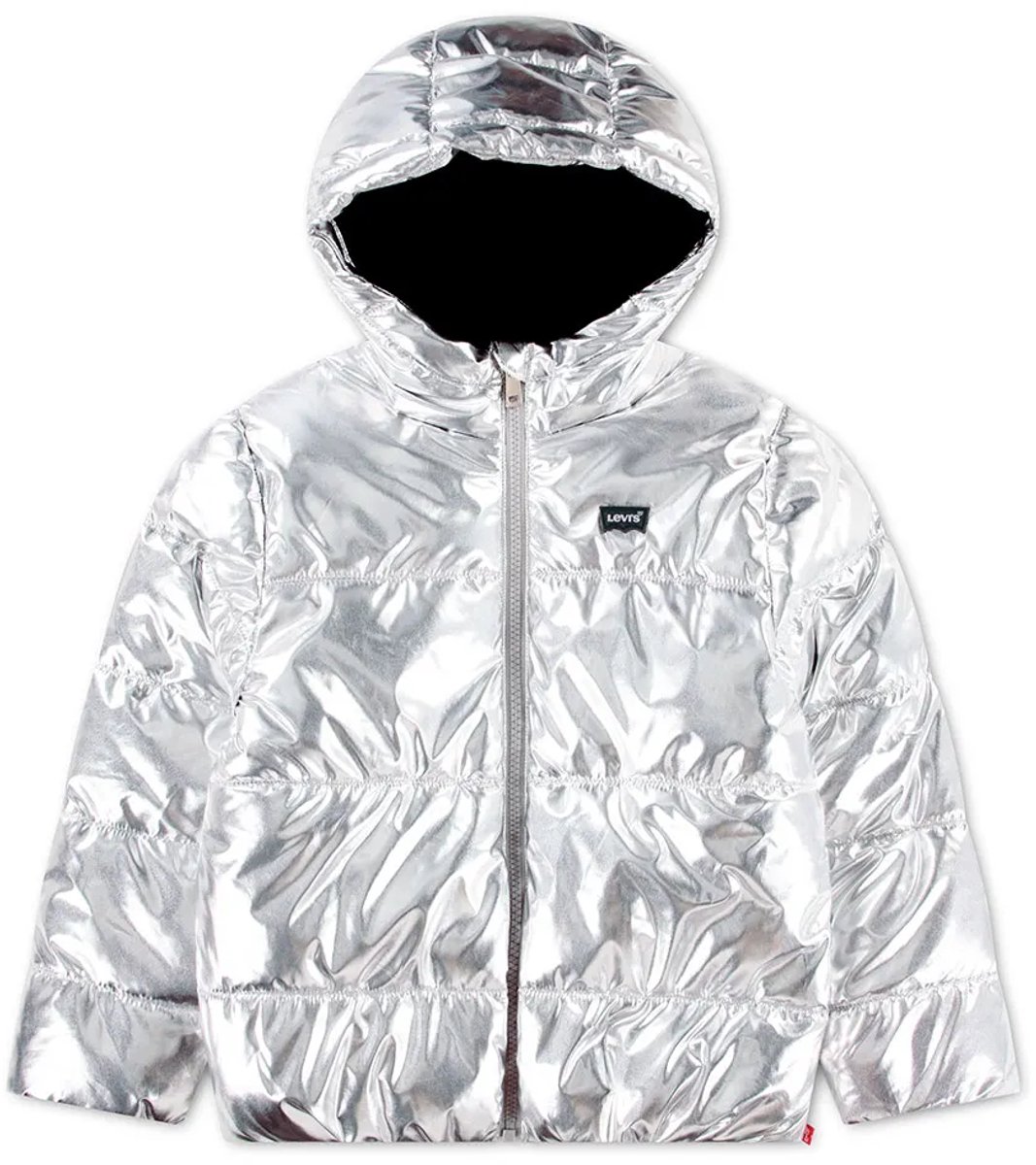 Levi´s ® Kids Core Batwing Puffer Jas Zilver 4 Years Meisje