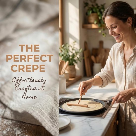 Spatels van hout, professionele pannenkoekenspatels, T-vormige pannenkoekenspatels, perfect voor pannenkoeken, geschikt voor pannen en pannenkoeken — afbeelding 2