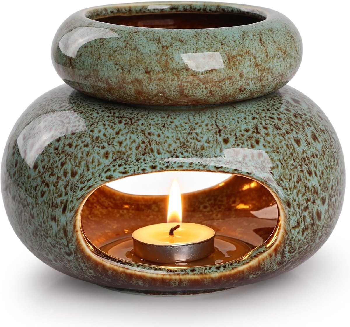 Etherische oliebrander, woondecoratie, groen