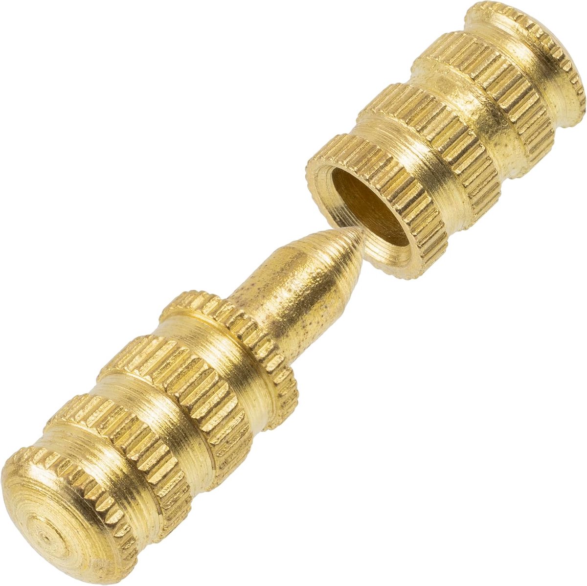 Set van 12 Centreerpen en Hulzen Ø8x14 mm/Messing Verbindingspennen