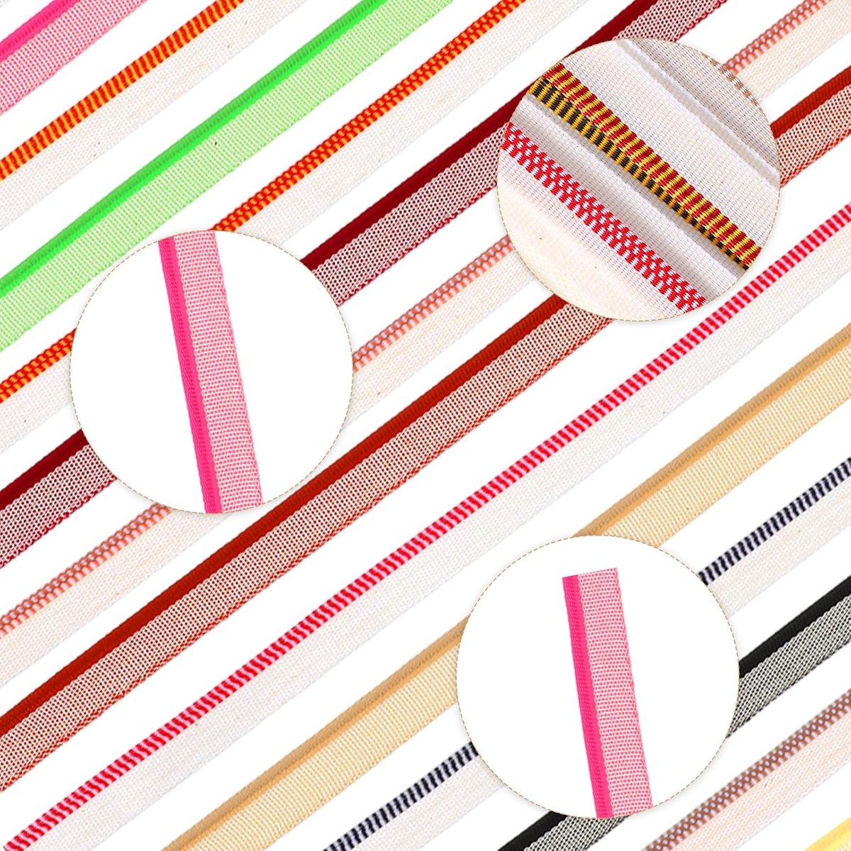 24 stuks kapitaalbanden voor boekbinden, 30 x 1,4 cm boekbinders, hoofdbanden, boekbinden, boekbinders, set 24 kleuren, katoenen boek, hoofdband, boekbindband voor beginners, boekreparatie