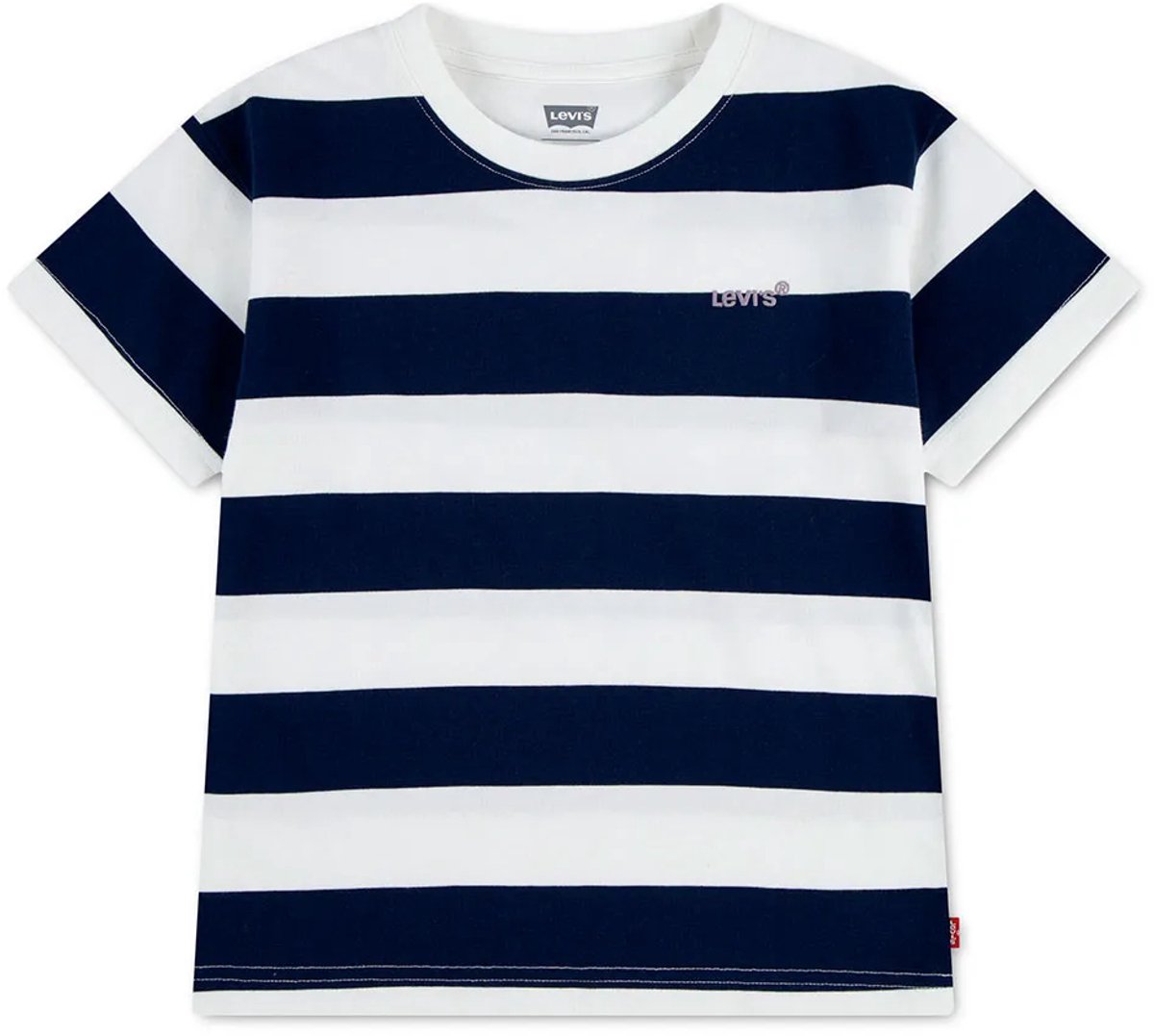 Levi´s ® Kids Big Stripe T-shirt Met Korte Mouwen Blauw 8 Years Jongen