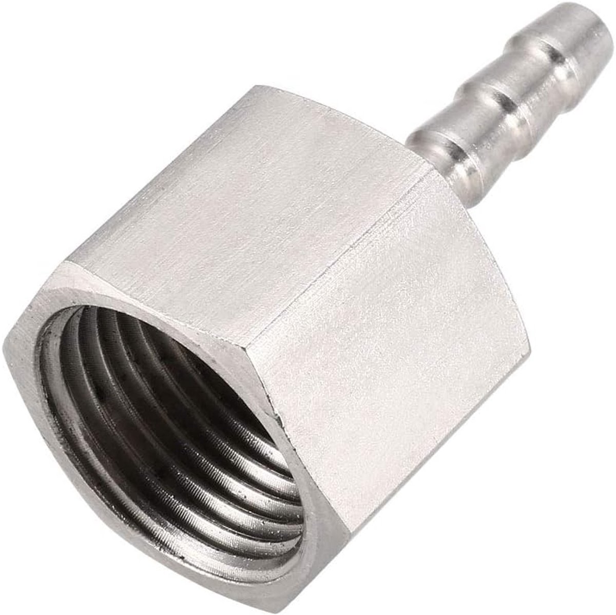 sourcing map 1 st weerhaak slangaansluiting adapter roestvrij staal spike X G1/2 binnenbuis 6 mm