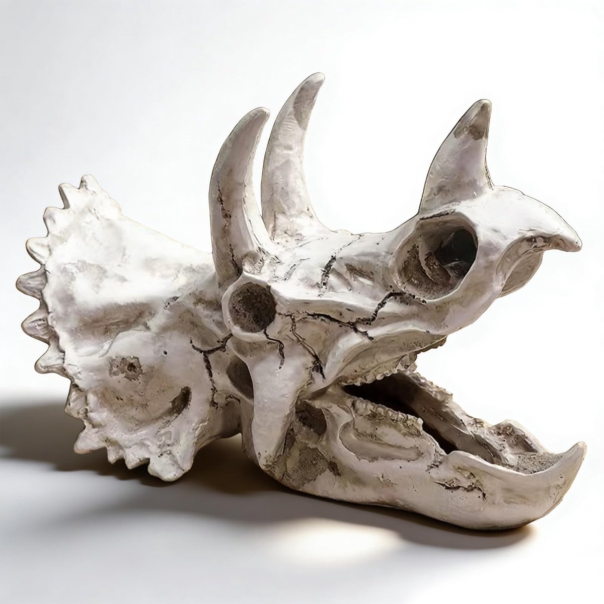 Aquarium Deco, decoratieve doodskop, het is een zeer attent cadeau voor dinosaurusliefhebbers en waterman-spelers (A)