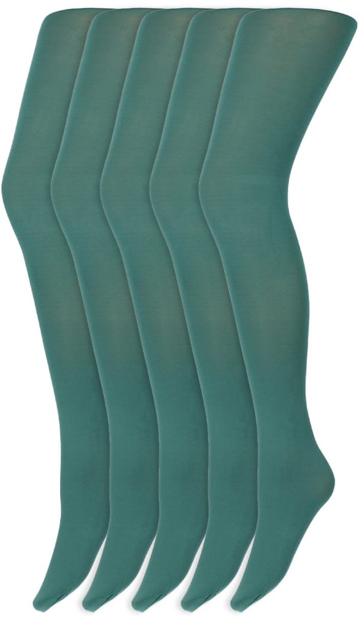 Gekleurde panty’s | Micro | 60 Denier | Merk: Marianne | Maat: S t/m XXL | Kleur: Dennen groen | 5 Paar
