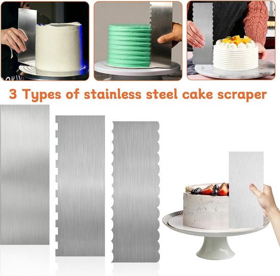 Spatels, taartschraper voor botercrème en taartdecoratie — afbeelding 3