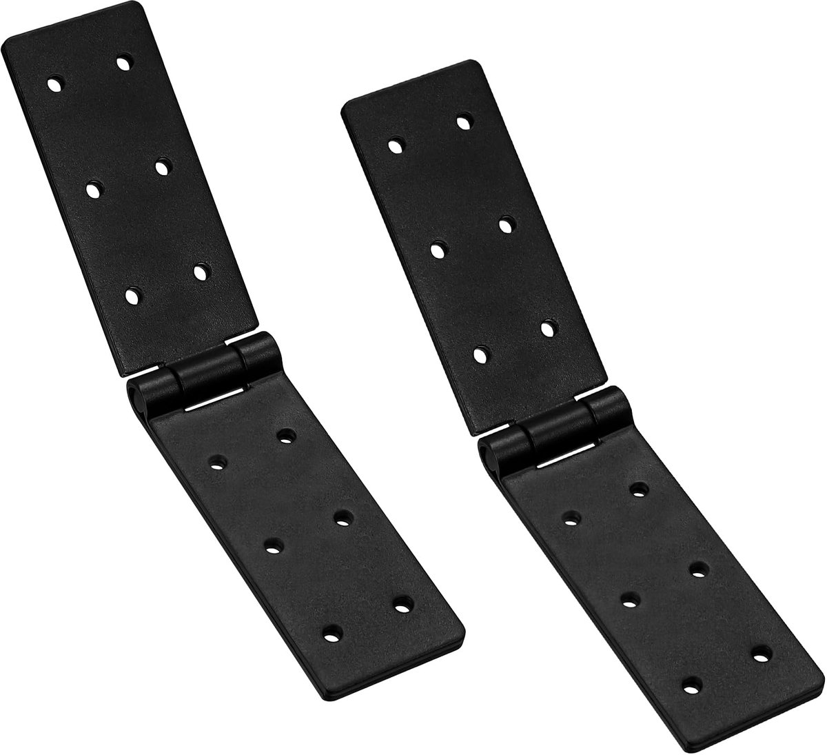 2 stuks scharnieren, inklapbare kistband, klapscharnieren, zware scharnieren, zwart, deurscharnieren, connectoren, meubelscharnieren, meubelband, deurband voor houten deur, tuindeuren, kast
