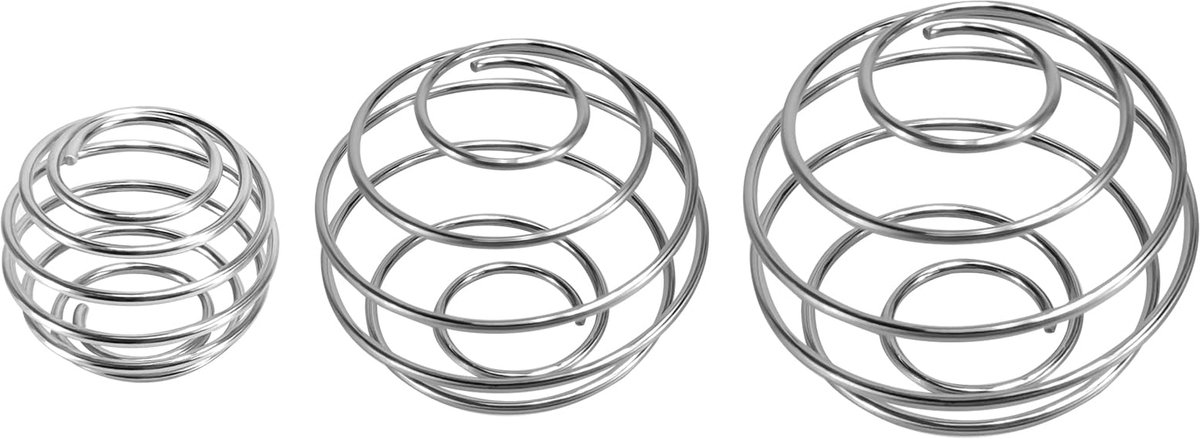 Bal 3 PCs, Roestvrij staal Eiwitmixer die Bal voor Eiwitdranken mengen