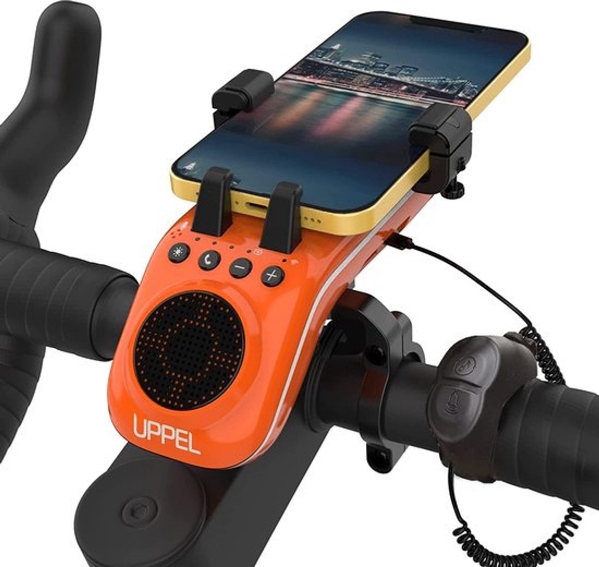Multifunctionele Fiets Bluetooth Luidspreker met Telefoonhouder, Powerbank en Fietsbel - 10 in 1