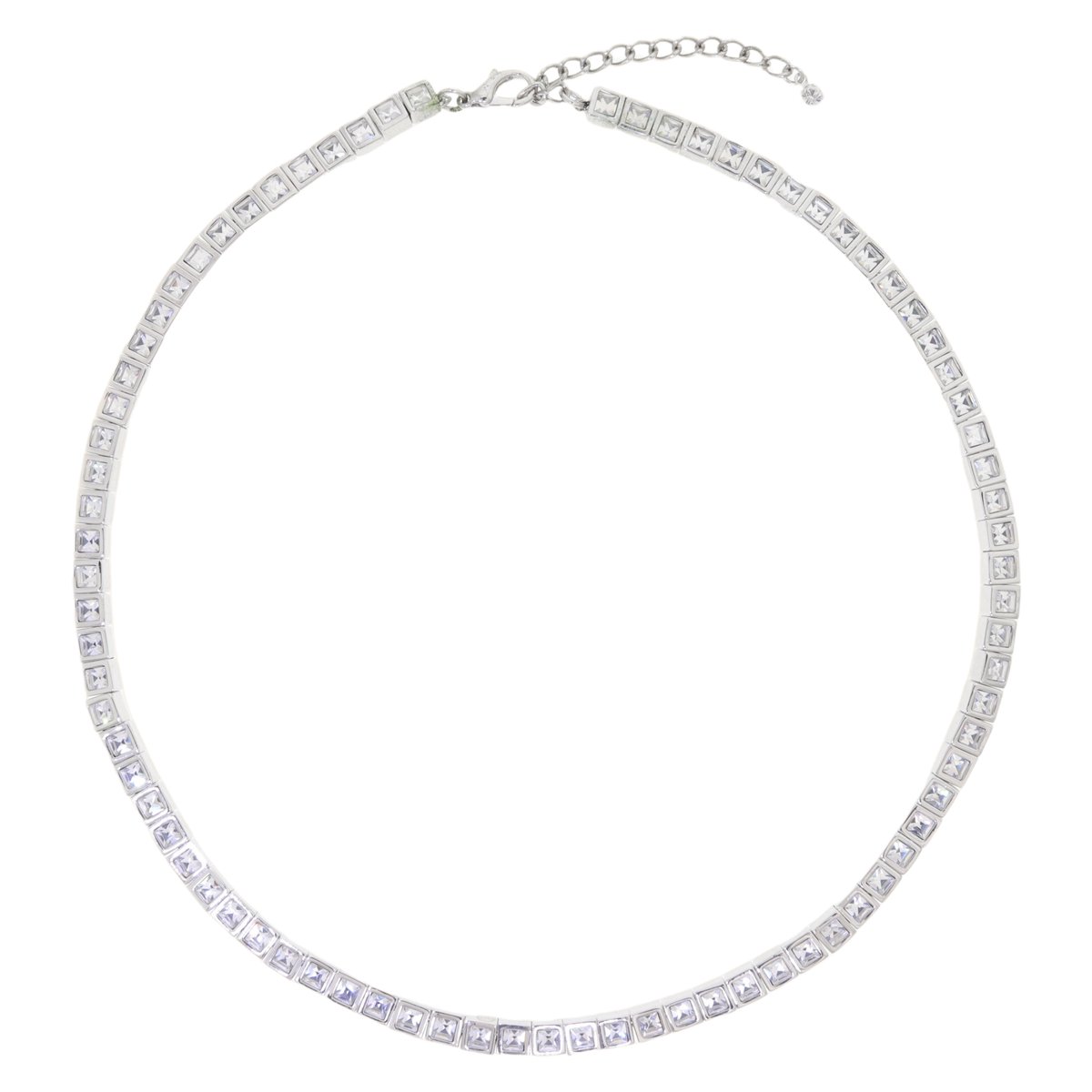 Tennisketting dames zilverkleurig kristal – cadeau vrouw – nikkelvrij – Oostenrijks kristal – geschenkverpakking