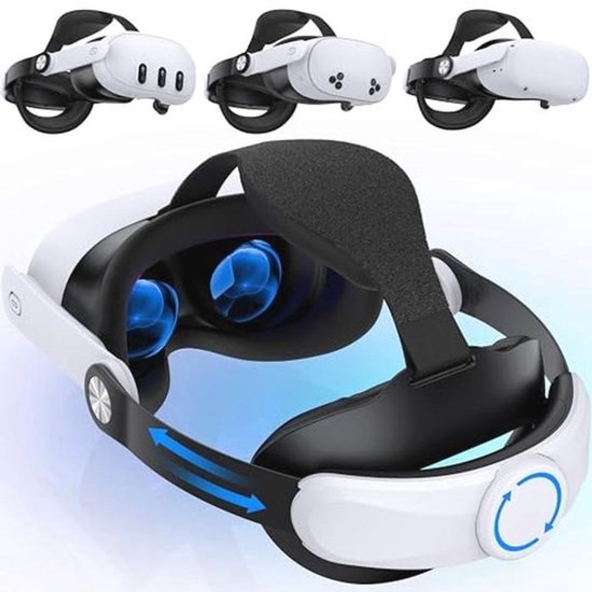 Comfortabele Batterij Hoofdband voor Oculus Quest 2/3/3S - Elite Riem voor VR Gaming