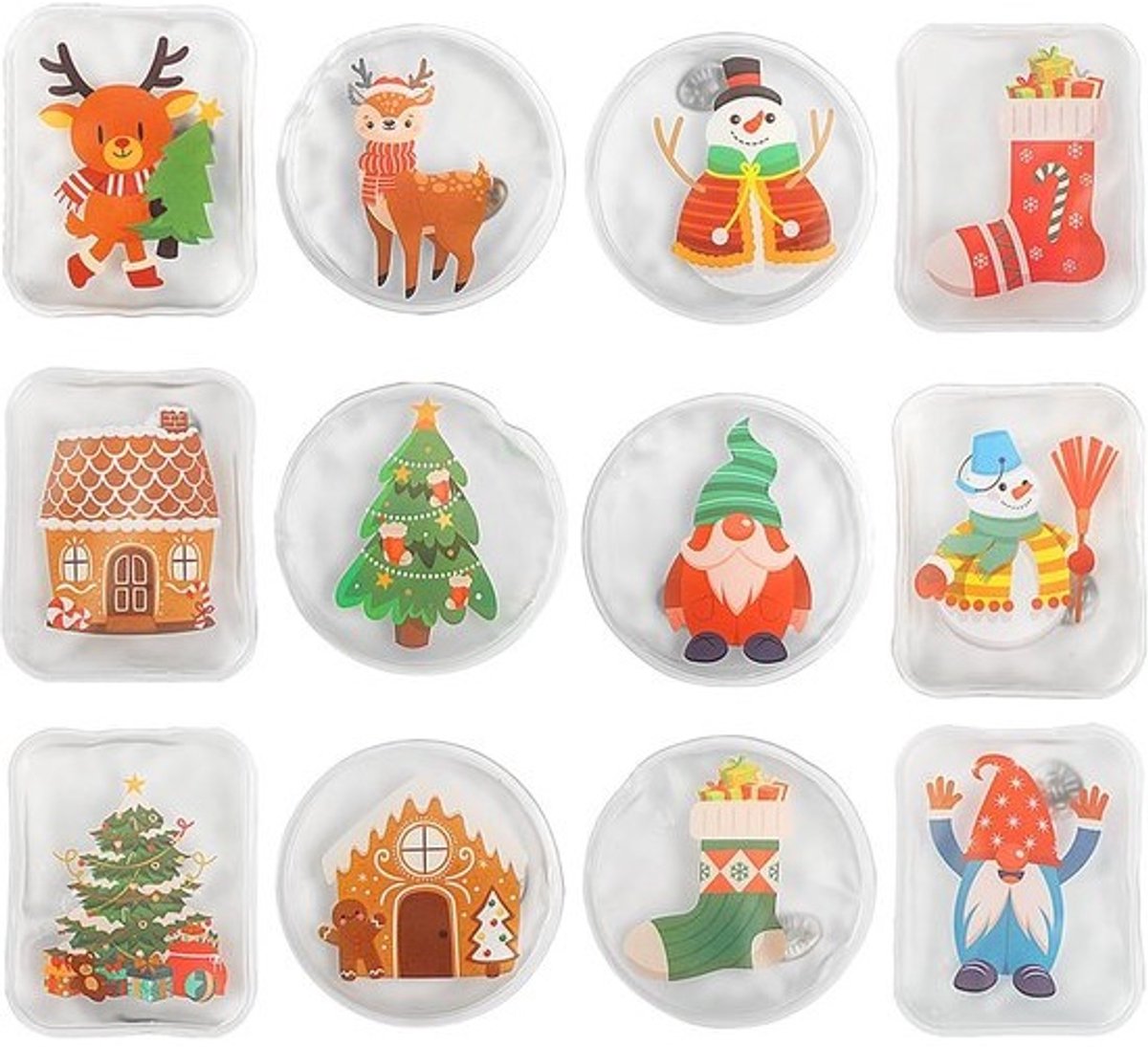 12 Stuks Herbruikbare Handwarmers voor Koude Dagen - Mini Warmwaterflessen