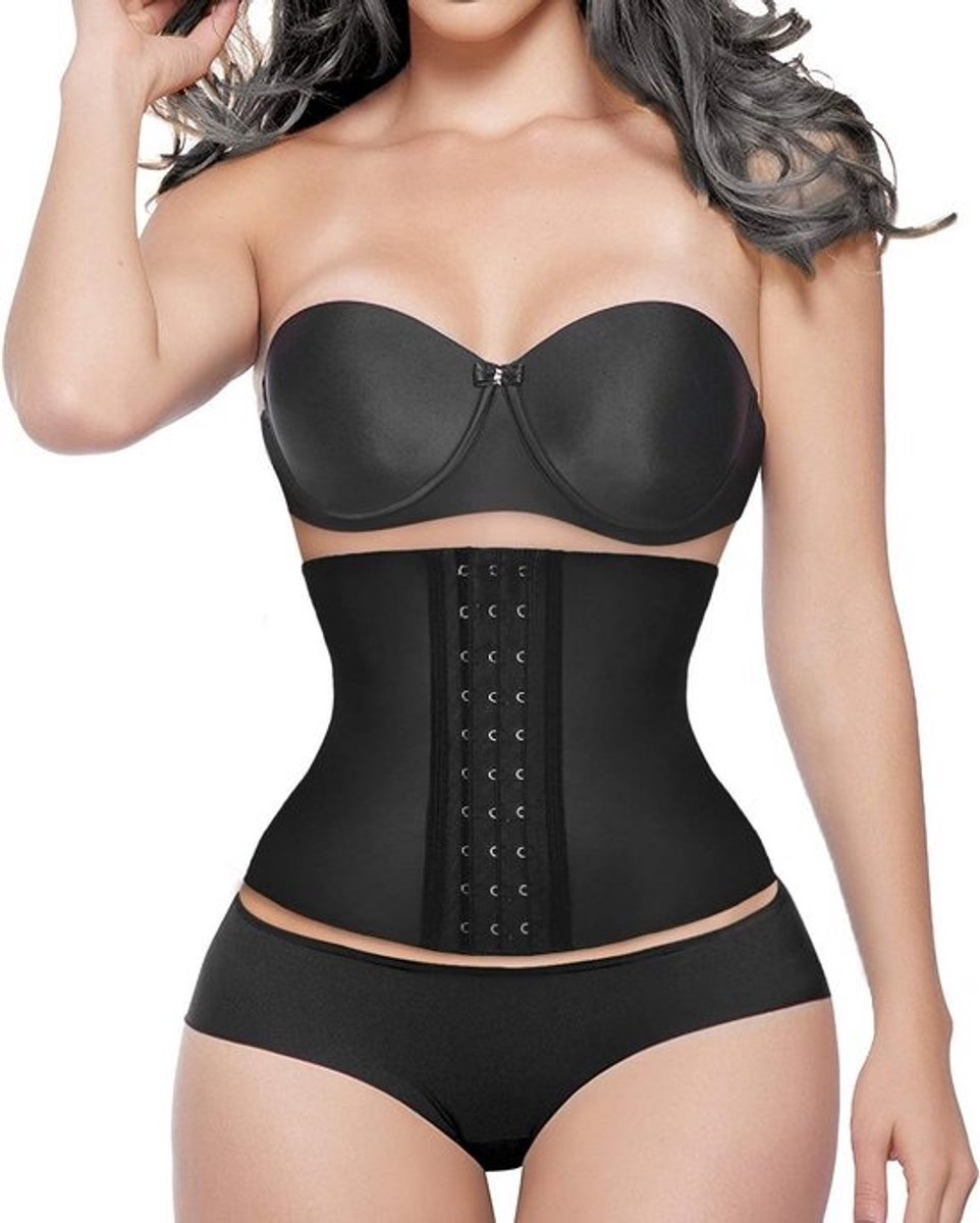 Latex Taille Shaper Korset met 9 Stalen Baleinen voor Vrouwen - Direct Slanker Figuur