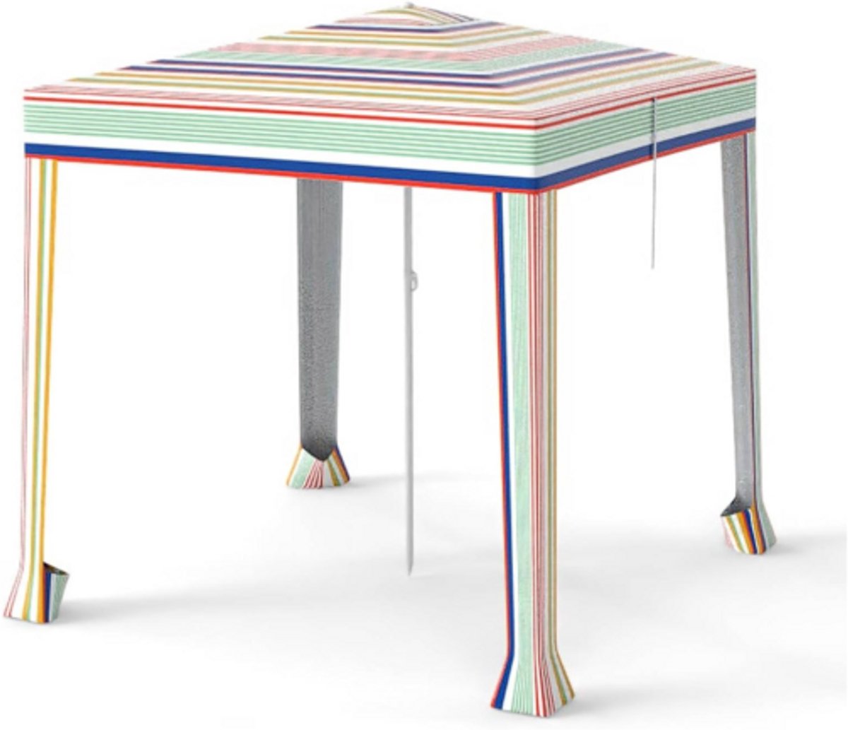SureDeal® - Partytent - Opvouwbare Strandtent - Zandzakken Draagbare Strandluifel - Geventileerd Dak Draagtas - 200x200x222 cm - Multicolor