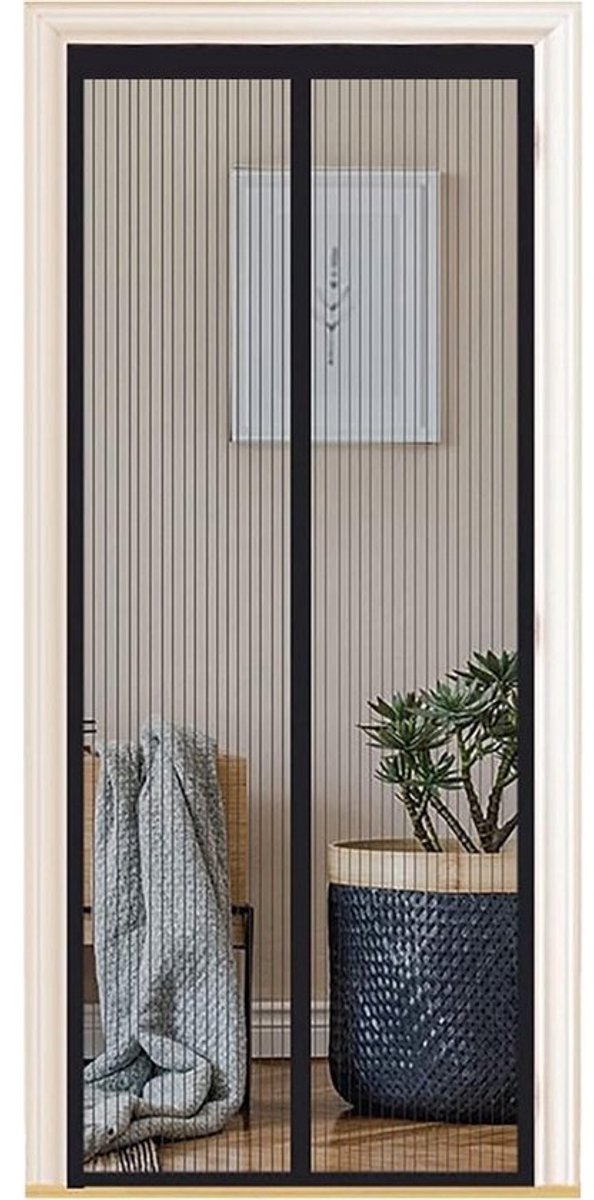Hordeur met Magneet 70x200 cm - Hor voor Deur op Maat - Muggenhor Balkondeur Zonder Boren