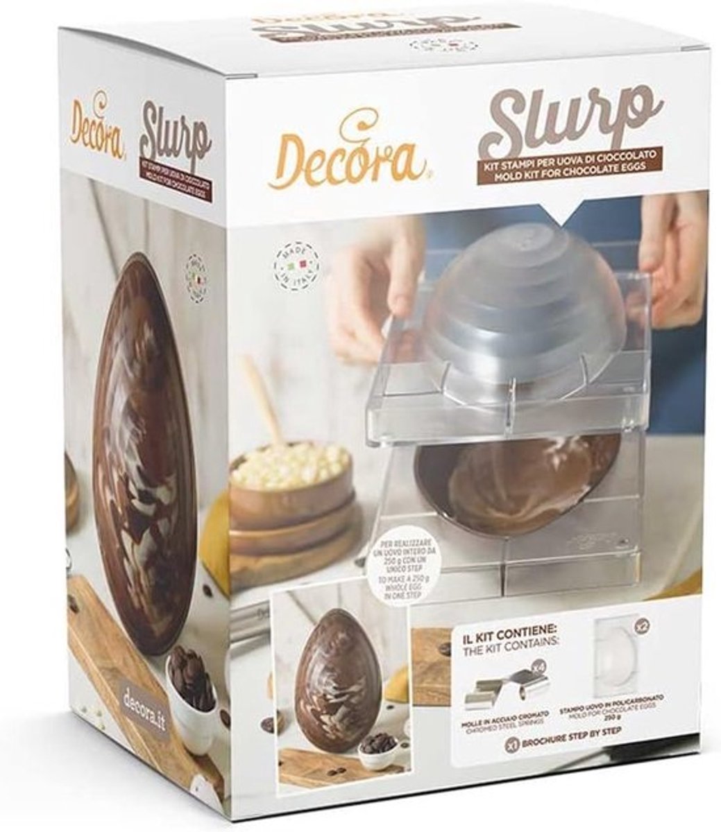 Chocolade Eivorm - Paasei Vorm - Chocolade Maken - 2 Delige Vorm - 275 cm Lengte