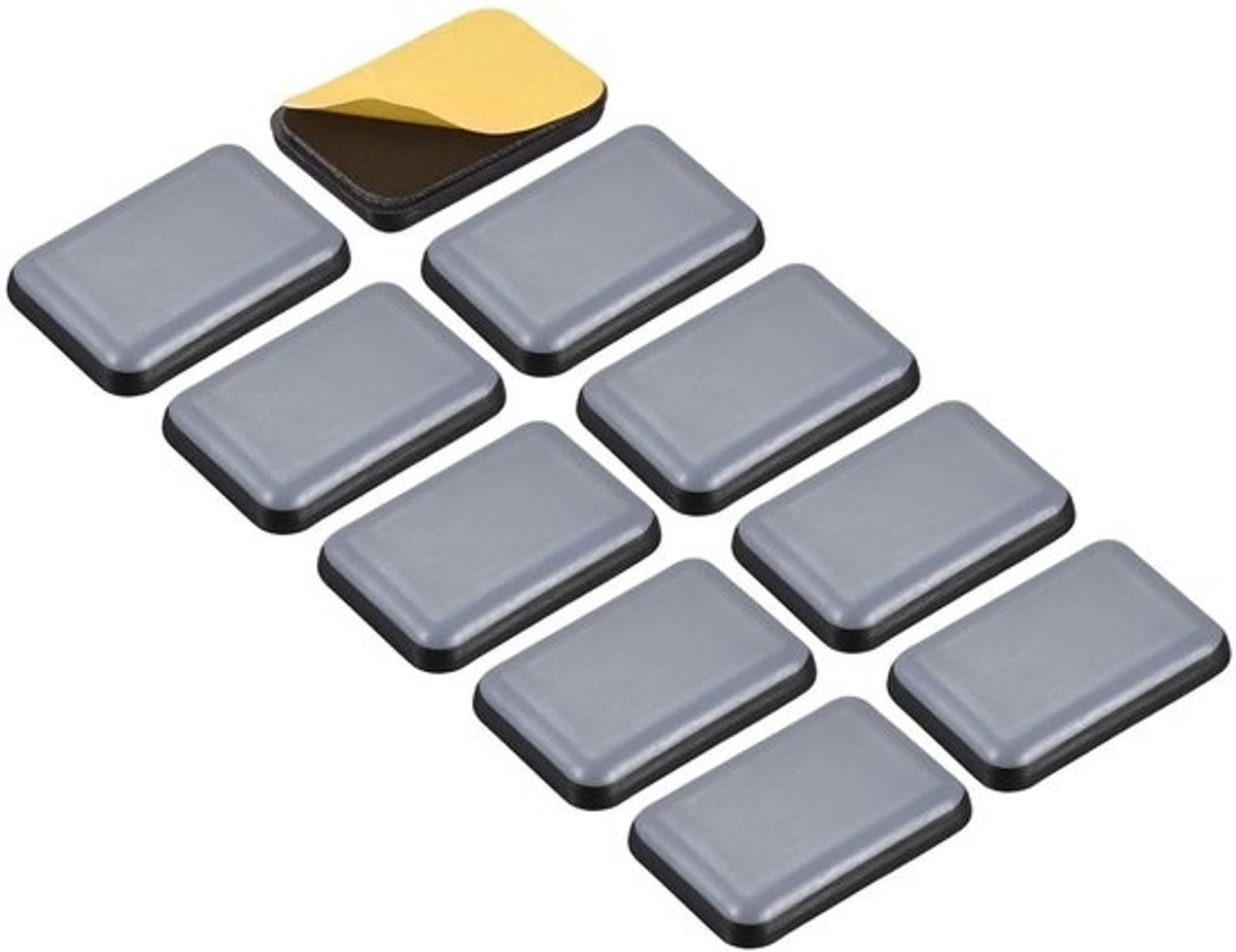 Dailygoods - PTFE Meubelschuifregelaar 35 x 25 mm 12 Stuks Zelfklevend