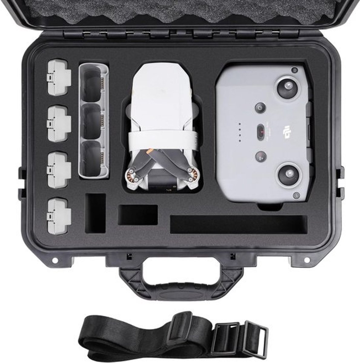 Harde Drone Koffer - Draagbare Opbergtas - Drone Transport - IP67 Waterdicht - 135 Kilogram - Zwart
