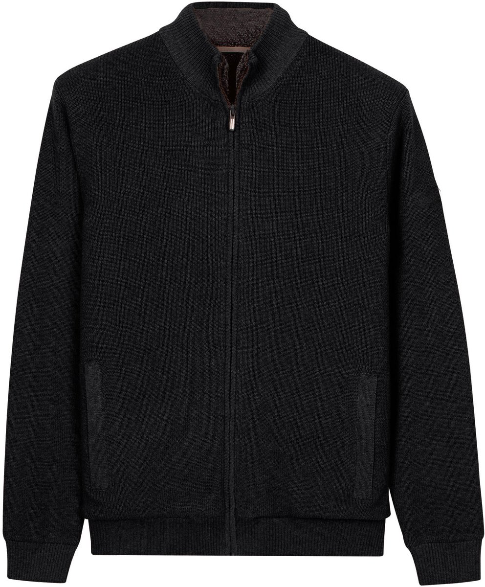 Baileys Dark Anthracite Lange mouw Regular Fit Vest 622170 965