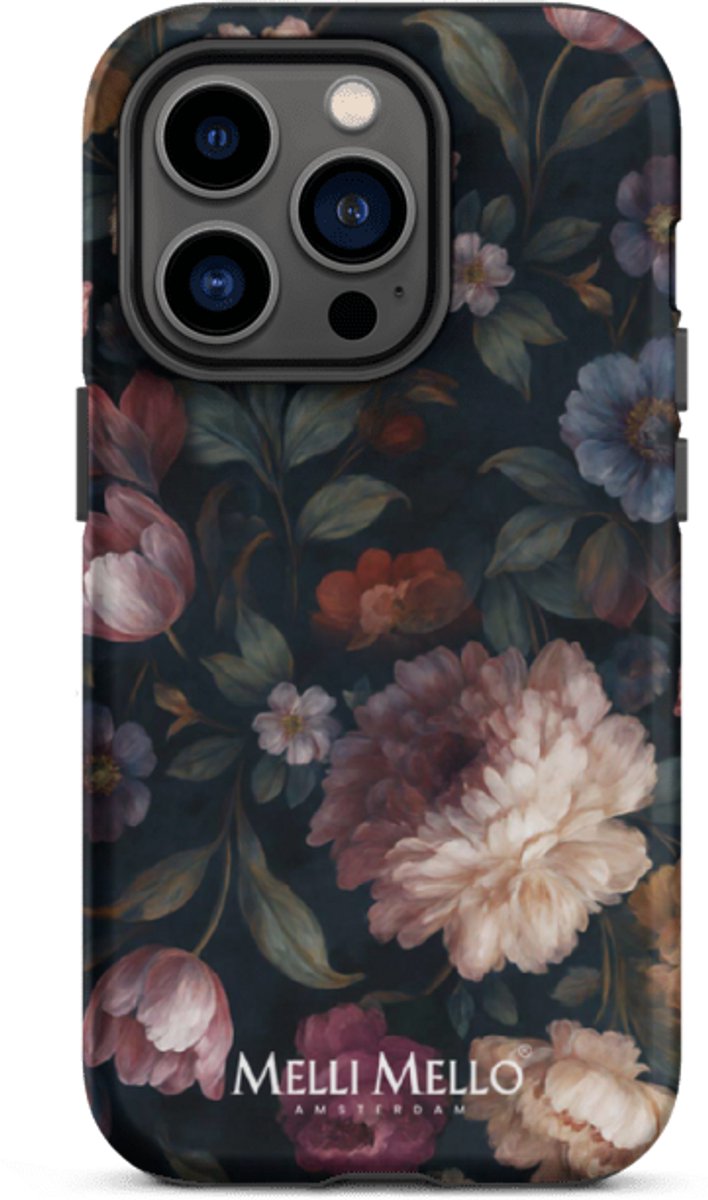 Melli Mello Telefoonhoesje Noir Bloom (Tough Case) - Apple iPhone 14 Pro