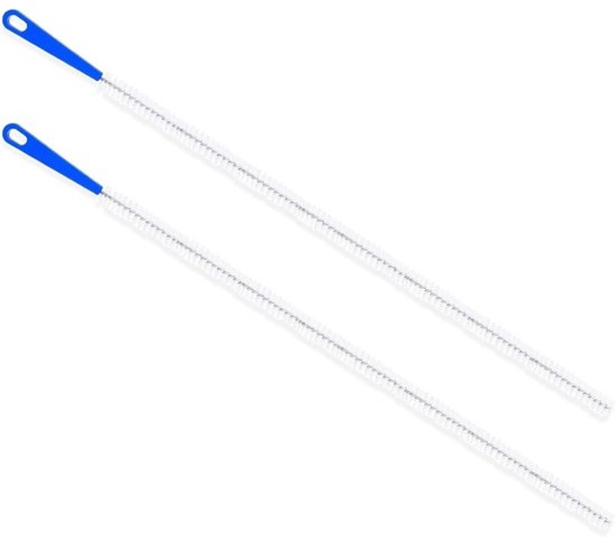 Afvoerborstel Set - Reinigingsborstels Riool - Verstopte Afvoer - Flexibele Nylon Borstels - 60cm Lengte - Blauw