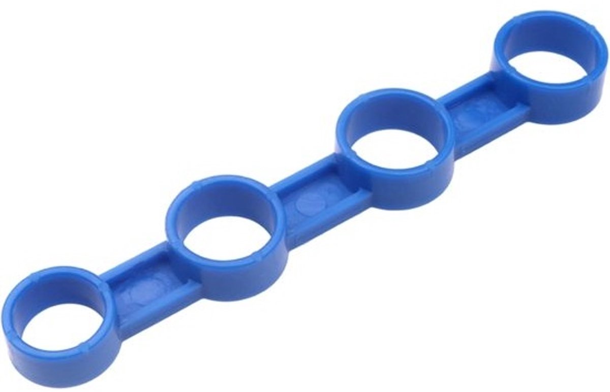 Vinger Trainer - Grip Versterker - Muziek Oefenen - Verbetert Vingerbereik - 14.5 cm - Blauw