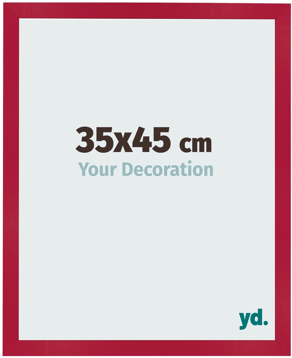 Your Decoration - Fotolijst 35x45 cm - MDF - Rood - Bologna
