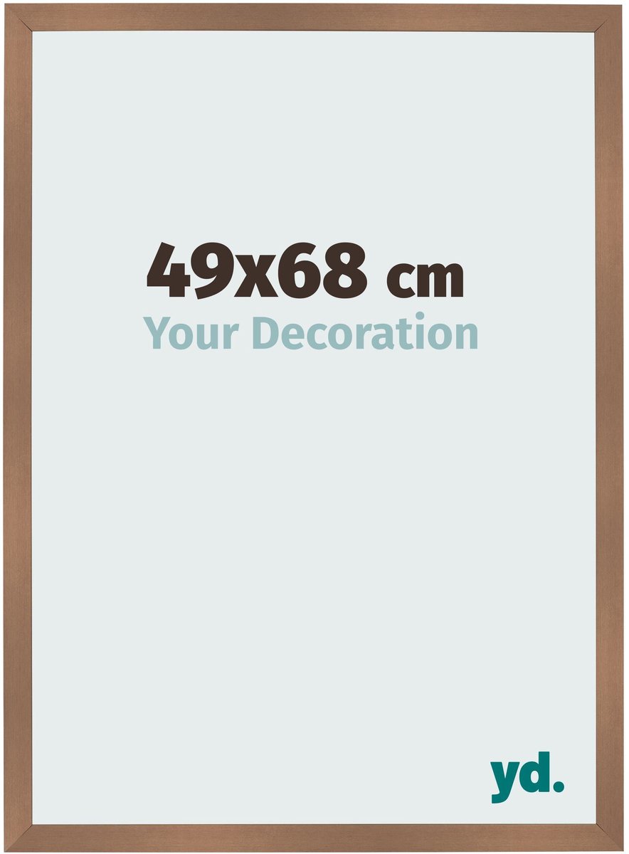 Your Decoration - Fotolijst 49x68 cm - MDF - Koper Decor - Bologna
