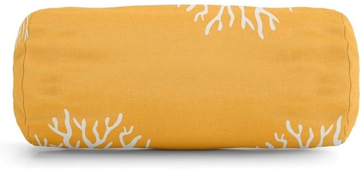 Ronde Bolster Kussen - Cilinderkussen Decoratiekussen - Bank Decoreren - Duurzaam Poly/katoen Twill - Standaard - Geel