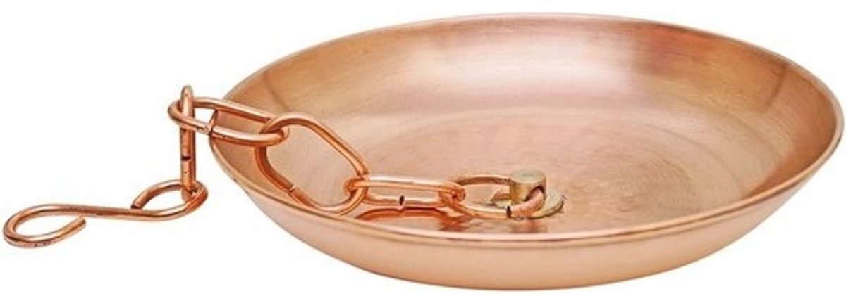 Koperen Wastafel Bowl voor Regenketting – Perfect voor Tuin en Buiten