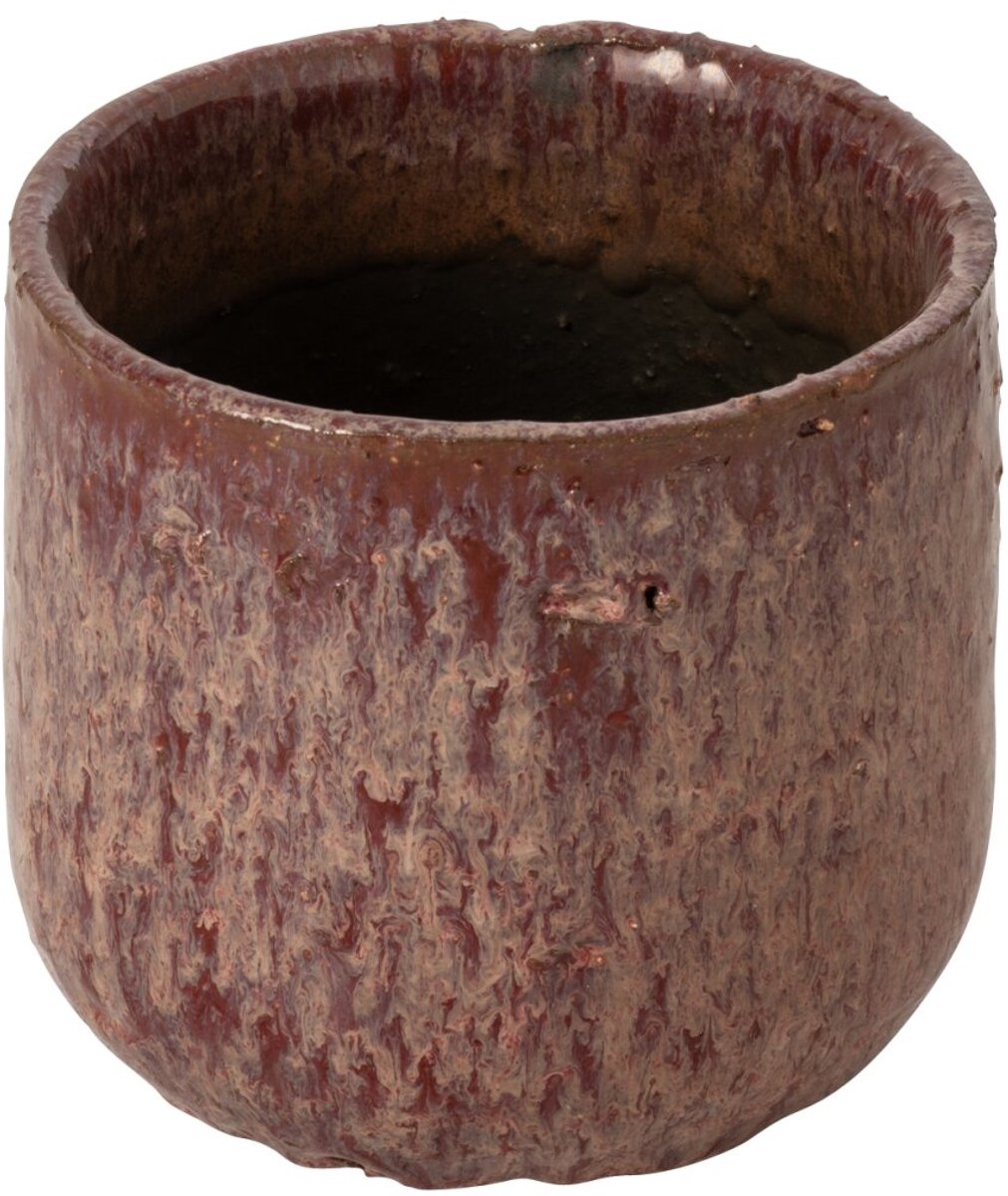 J-Line Bloempot - keramiek - oudroze - small
