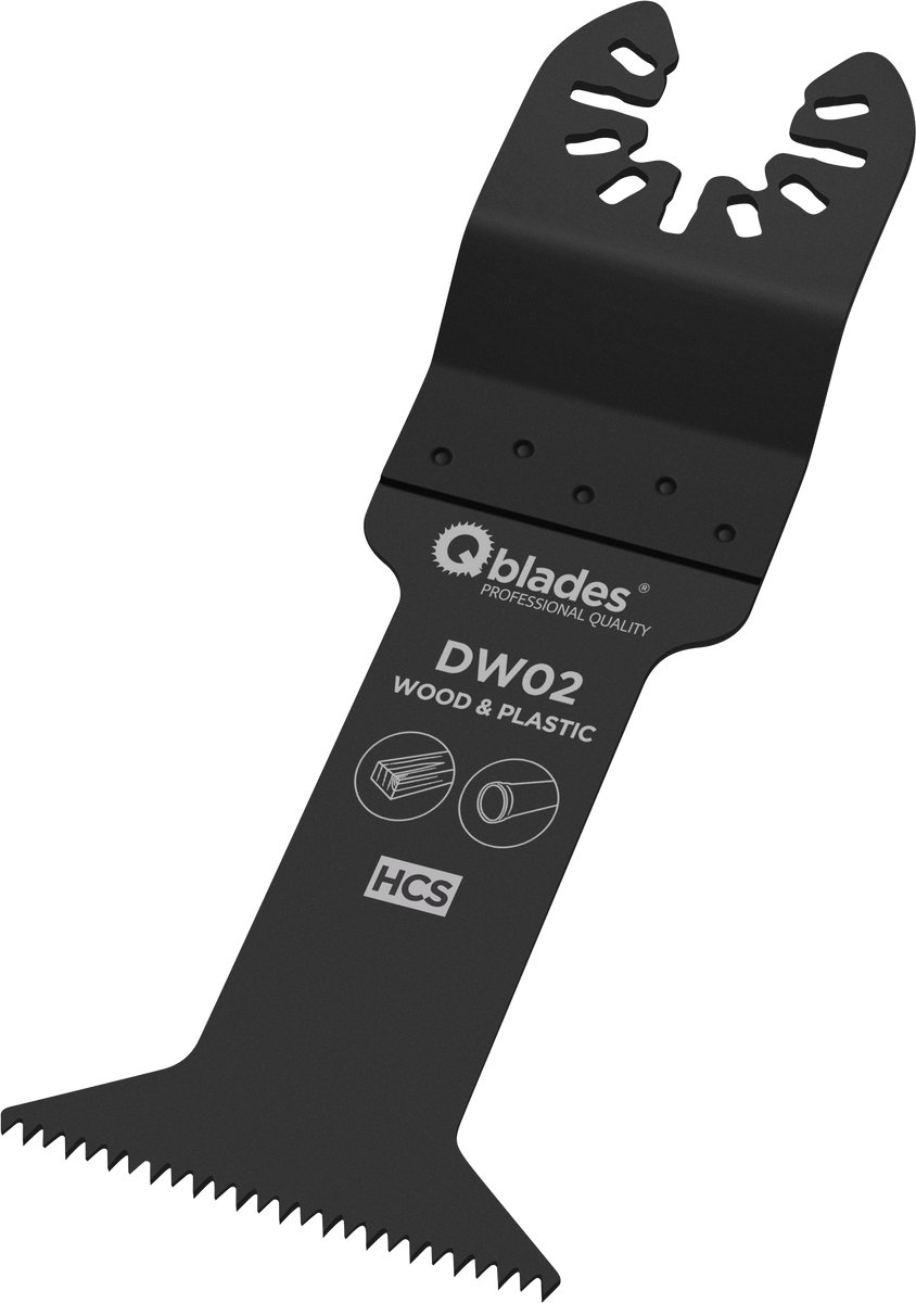 QBLADES MULTIZAAGBLAD STANDAARD 15TPI 44X78MM HCS DW02-5ST