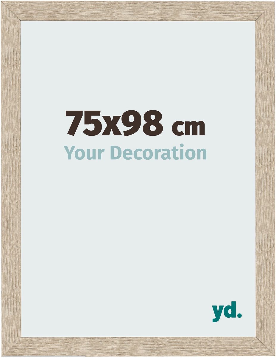 Your Decoration - Fotolijst 75x98 cm - MDF - Sonoma Eiken - Bologna
