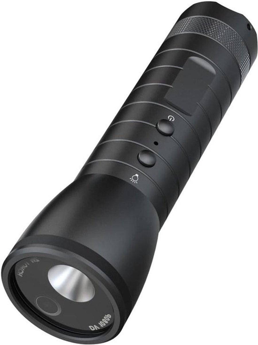 Sportcamera - Helmcamera Fiets - Outdoor Avontuur - Geïntegreerde Zaklamp - 1080p Full HD - Zwart
