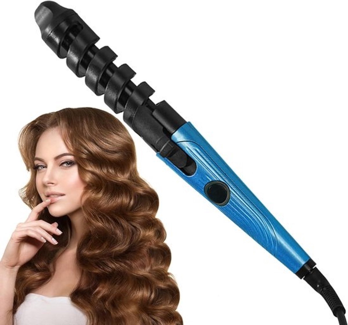 Automatische Haarkruller - Draadloze Krultang - Snel Krullen Maken - Anti-kroes Effect - 29cm Lengte