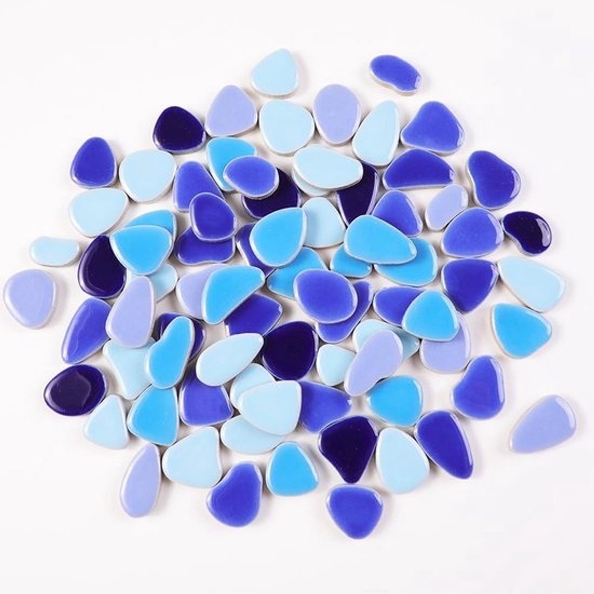 Mini Mozaïek Tegels - Knutsel Tegels - Ambachtelijke Projecten - Glazuur Keramiek - 0.5kg - Gemengde Kleuren