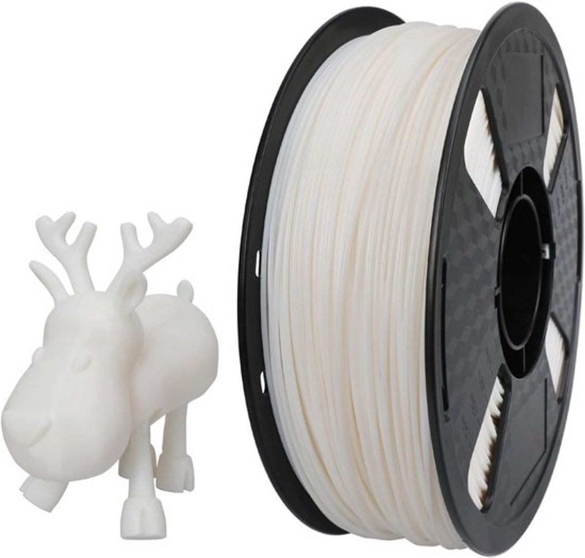 Flexibel 3D Printer Filament 1.75mm - 55D Natuurlijke Witte TPE