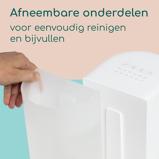Flessenmaker Baby - Flessenwarmer Warmwaterdispenser - Snelle Flesbereiding - Precieze Temperatuur In Seconden - 11 Liter Reservoir - Wit — afbeelding 3