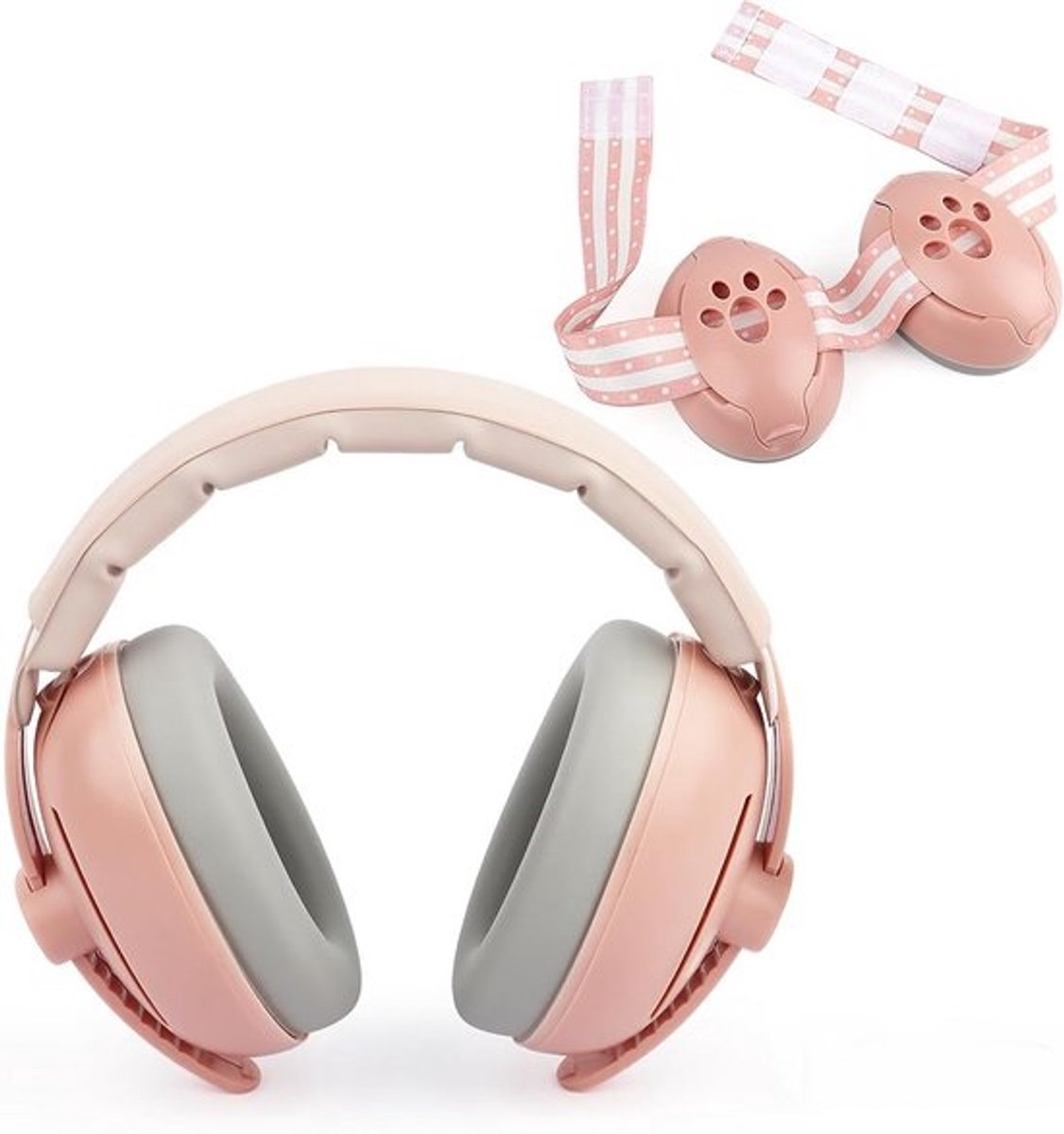 Gehoorbescherming voor Baby's - 2-in-1 Hoofdtelefoon met Verstelbare Hoofdband