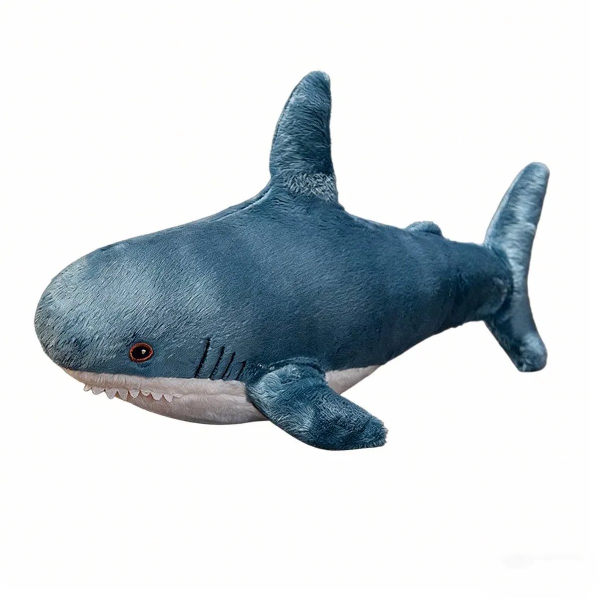 Casalora Pluche Haai Knuffel – 60 cm – Blauw Kawaii Haai – Zacht Knuffeldier – Slaapmaatje voor Kinderen – Leuk Cadeau