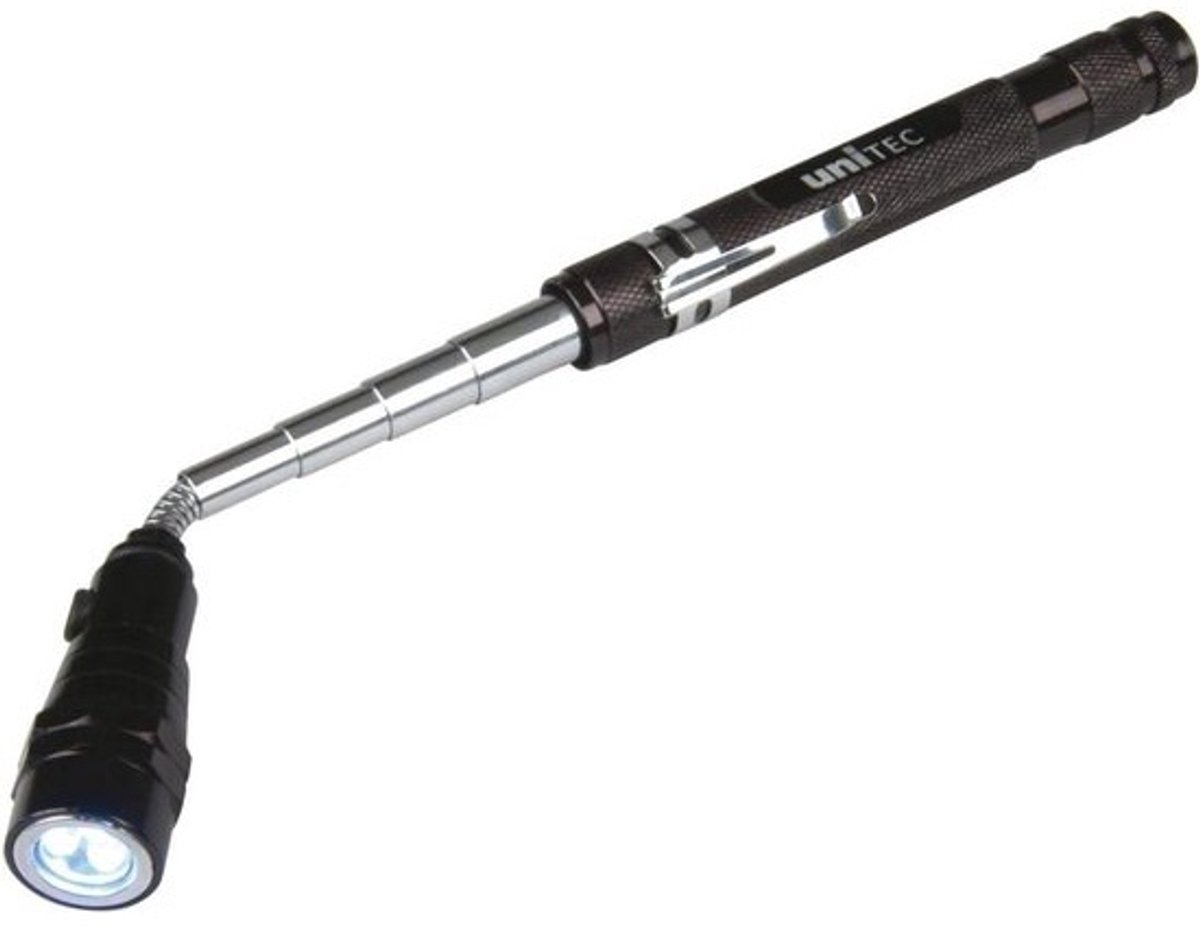 Telescopische LED Zaklamp met Flexibele Kop en Magneet voor Moeilijk Bereikbare Plekken
