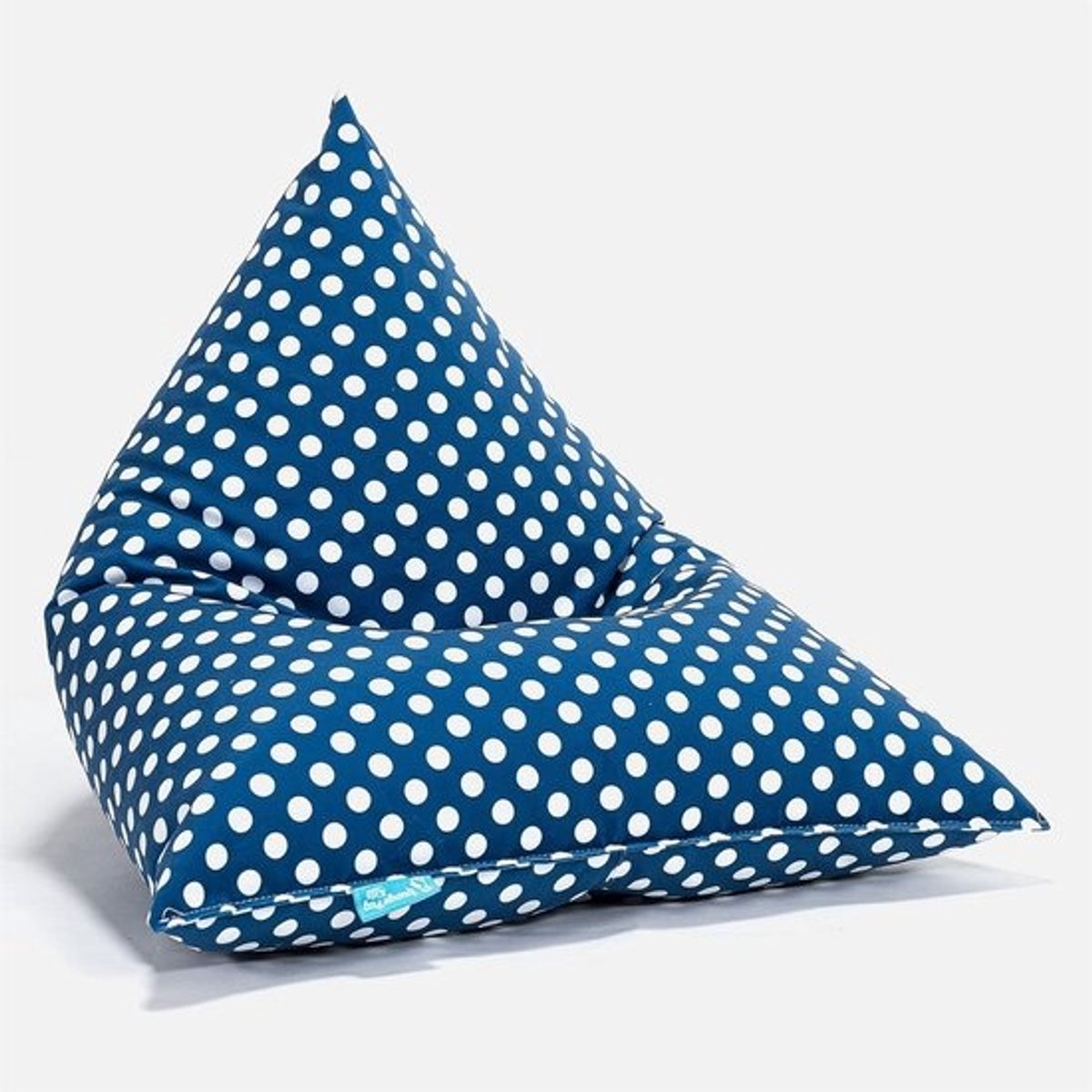 Kinder Zitzak Stoel Fauteuil Blauw Stippen - Comfortabel en Vlekbestendig